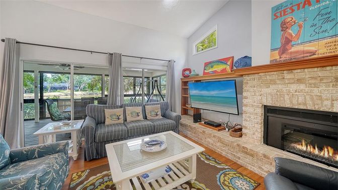 Fireplace, Interior, Living room, Stone Walls, Wood Texture Flooring