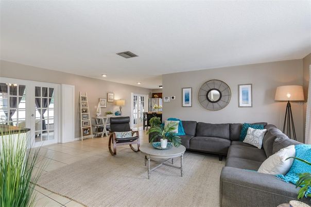 Interior, Living room, Recessed Lighting