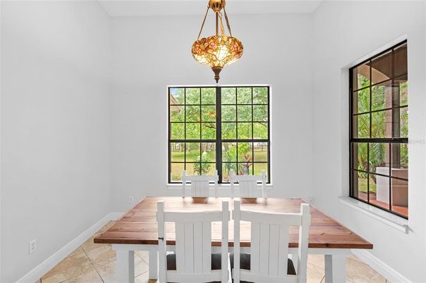 Dining room, Interior, Pendant Lights