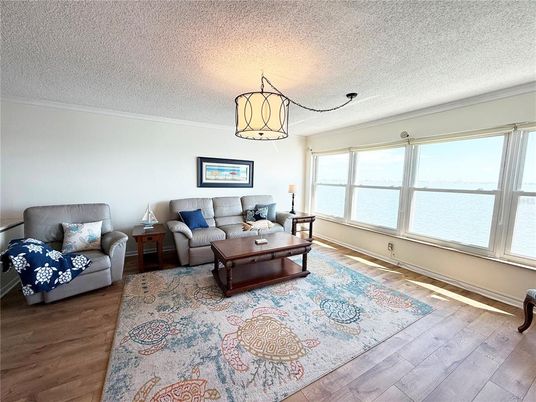 Interior, Living room, Pendant Lights, Water, Wood Texture Flooring