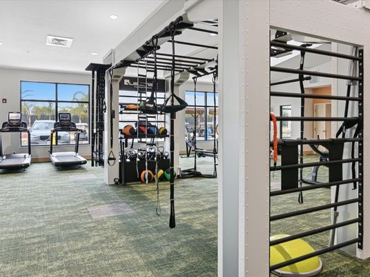 Fitness Equipment, Gym, Interior, Recessed Lighting