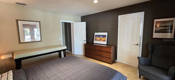 Bedroom, Interior, Recessed Lighting