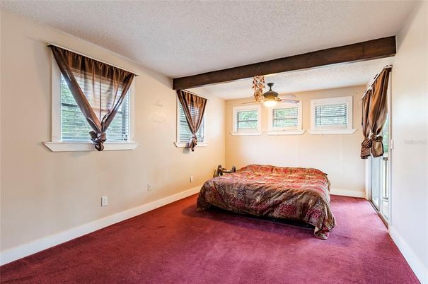 Bedroom, Interior, Wooden Beams