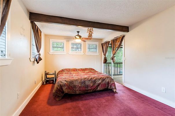 Bedroom, Interior, Wooden Beams