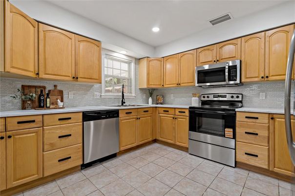 Interior, Kitchen, Recessed Lighting, Stainless Steel Appliances