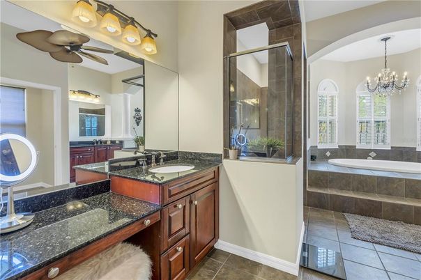 Bathroom, Chandelier, Dual Sink Vanities, Interior