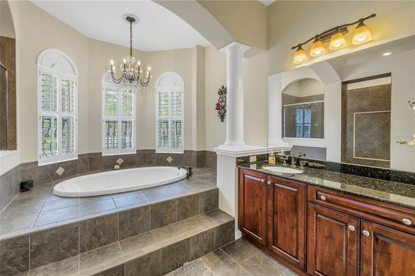 Bathroom, Chandelier, Dual Sink Vanities, Interior