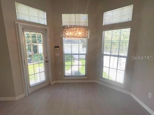Chandelier, Empty room, Interior, Wood Texture Flooring