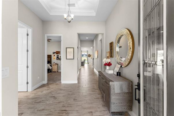 Interior, Pendant Lights, Recessed Lighting, Wood Texture Flooring