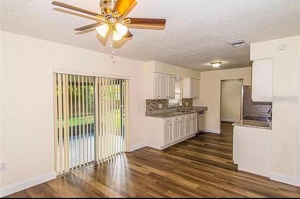 Interior, Kitchen, Wood Texture Flooring