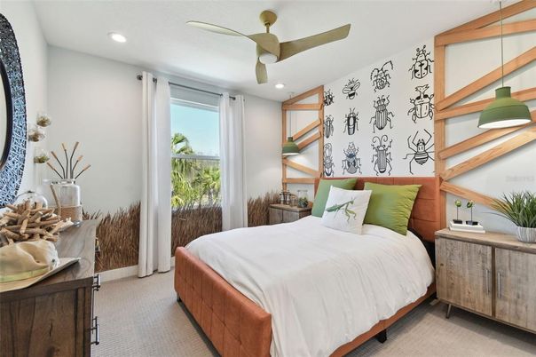Bedroom, Interior, Recessed Lighting