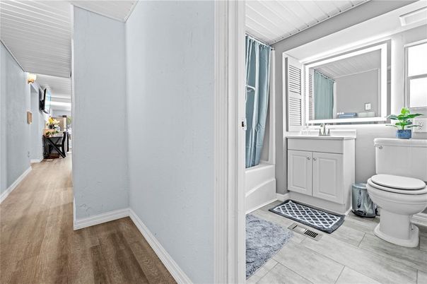 Bathroom, Interior, Wood Texture Flooring