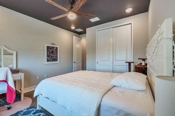 Bedroom, Interior, Recessed Lighting