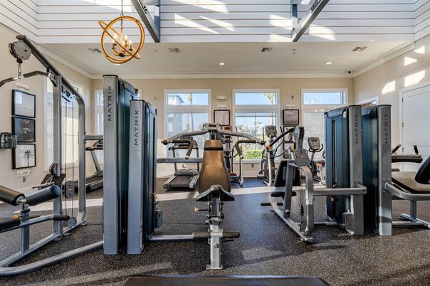 Fitness Equipment, Gym, Interior, Recessed Lighting