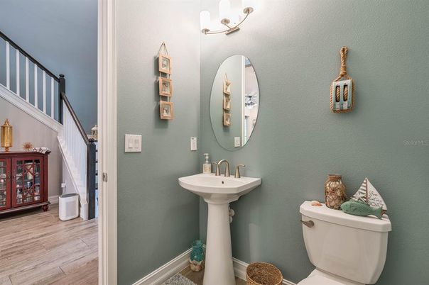 Bathroom, Interior, Wood Texture Flooring