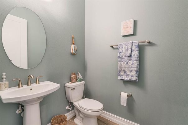 Bathroom, Interior, Wood Texture Flooring