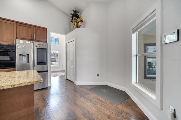 Interior, Kitchen, Wood Texture Flooring