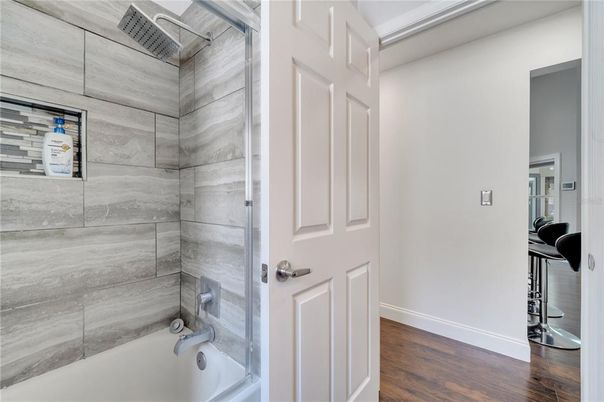 Bathroom, Interior, Wood Texture Flooring