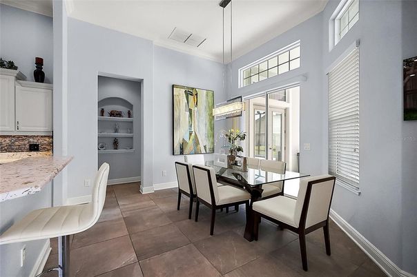 Dining room, Interior, Pendant Lights