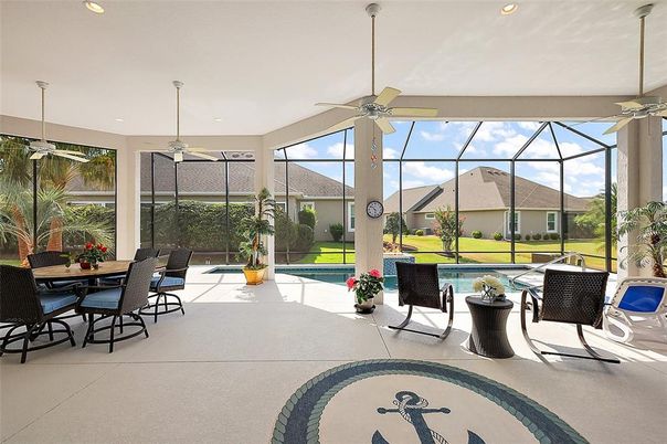 Dining room, Glass Ceilings, Interior, Pool, Recessed Lighting, Sun Room