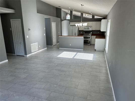 Interior, Kitchen, Pendant Lights, Stainless Steel Appliances