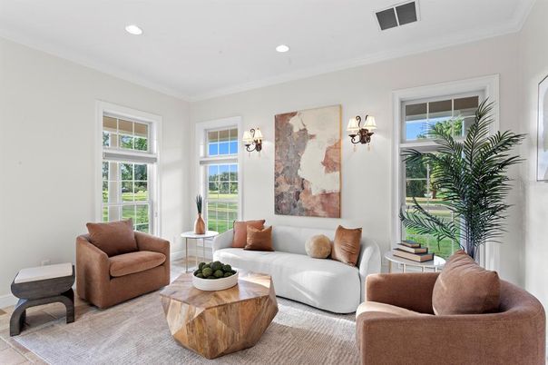 Interior, Living room, Recessed Lighting
