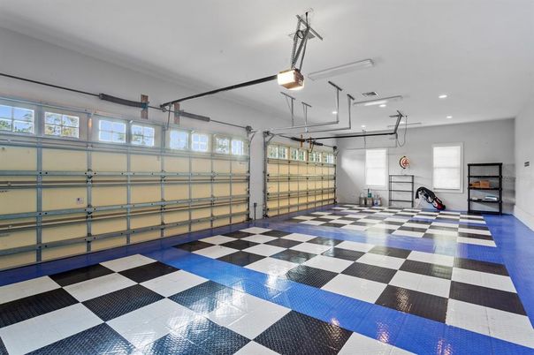 Garage, Interior, Recessed Lighting