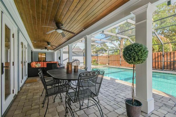 Dining room, Glass Ceilings, Interior, Pool, Sun Room