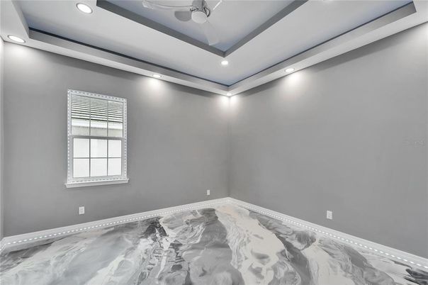 Empty room, Interior, Marble, Recessed Lighting
