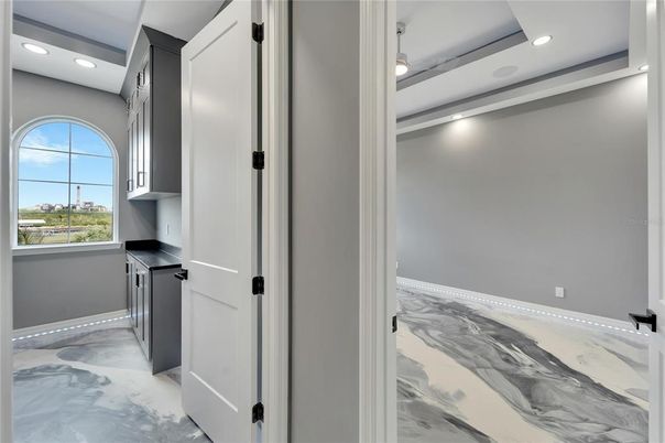 Interior, Marble, Recessed Lighting