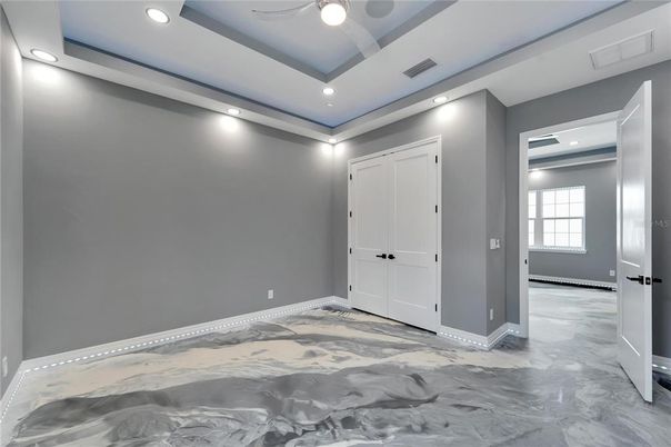 Empty room, Interior, Marble, Recessed Lighting