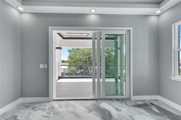 Empty room, Interior, Marble, Recessed Lighting