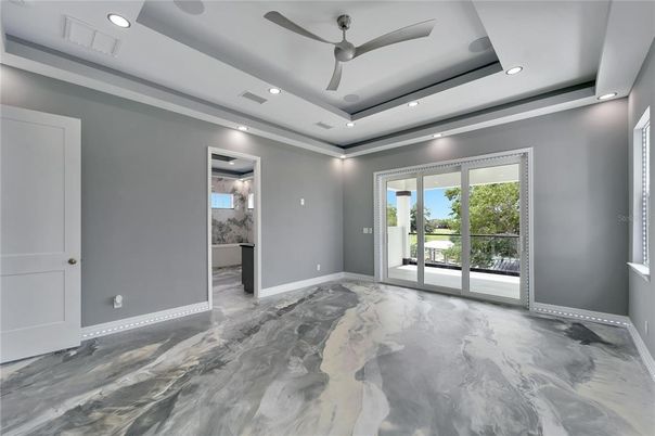 Empty room, Interior, Marble, Recessed Lighting