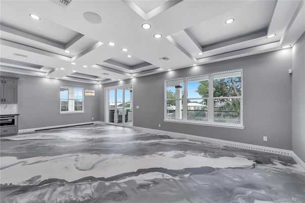 Empty room, Interior, Recessed Lighting