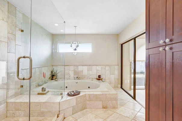 Bathroom, Glass Shower, Interior, Pendant Lights, Recessed Lighting