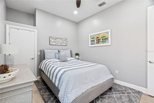 Bedroom, Interior, Recessed Lighting