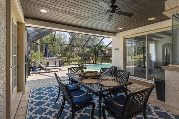 Dining room, Glass Ceilings, Interior, Pool, Recessed Lighting, Sun Room