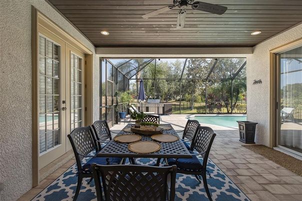 Dining room, Glass Ceilings, Interior, Pool, Recessed Lighting, Sun Room