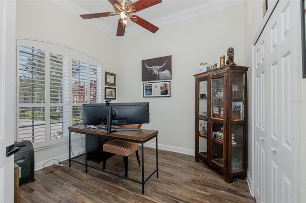 Home Office, Interior, Wood Texture Flooring