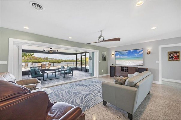 Interior, Living room, Recessed Lighting