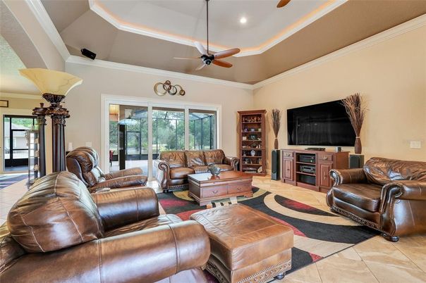 Interior, Living room, Recessed Lighting