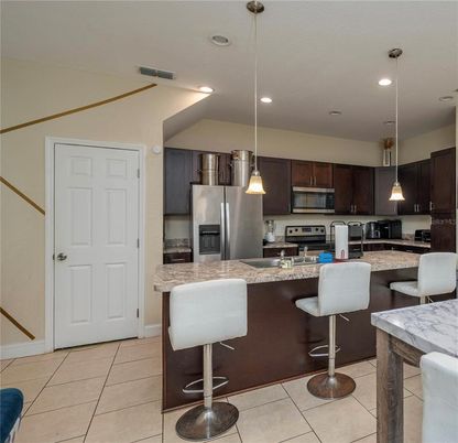 Interior, Kitchen, Pendant Lights, Recessed Lighting, Stainless Steel Appliances