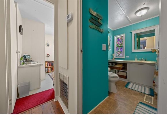 Bathroom, Interior, Wood Texture Flooring