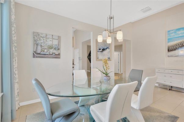 Dining room, Interior, Pendant Lights