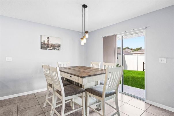 Dining room, Interior, Pendant Lights