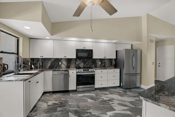 Interior, Kitchen, Recessed Lighting, Stainless Steel Appliances
