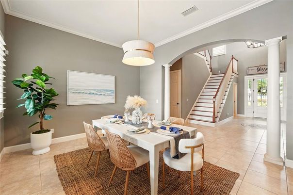 Dining room, Interior, Pendant Lights