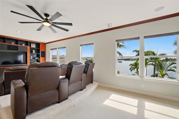 Home Theatre Room, Interior, Recessed Lighting, Theatre Room