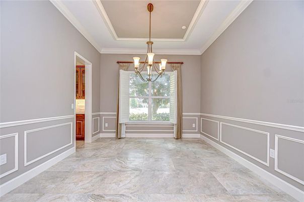 Chandelier, Empty room, Interior