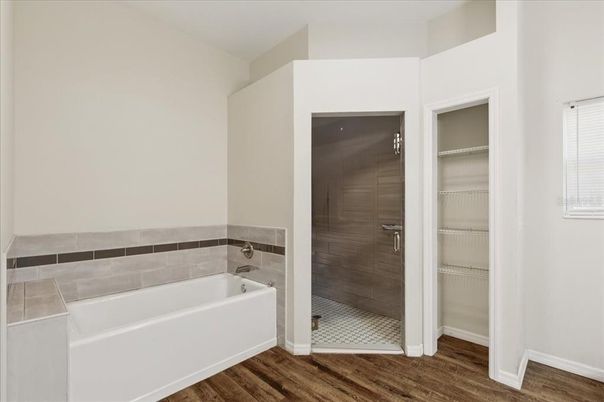 Bathroom, Interior, Wood Texture Flooring